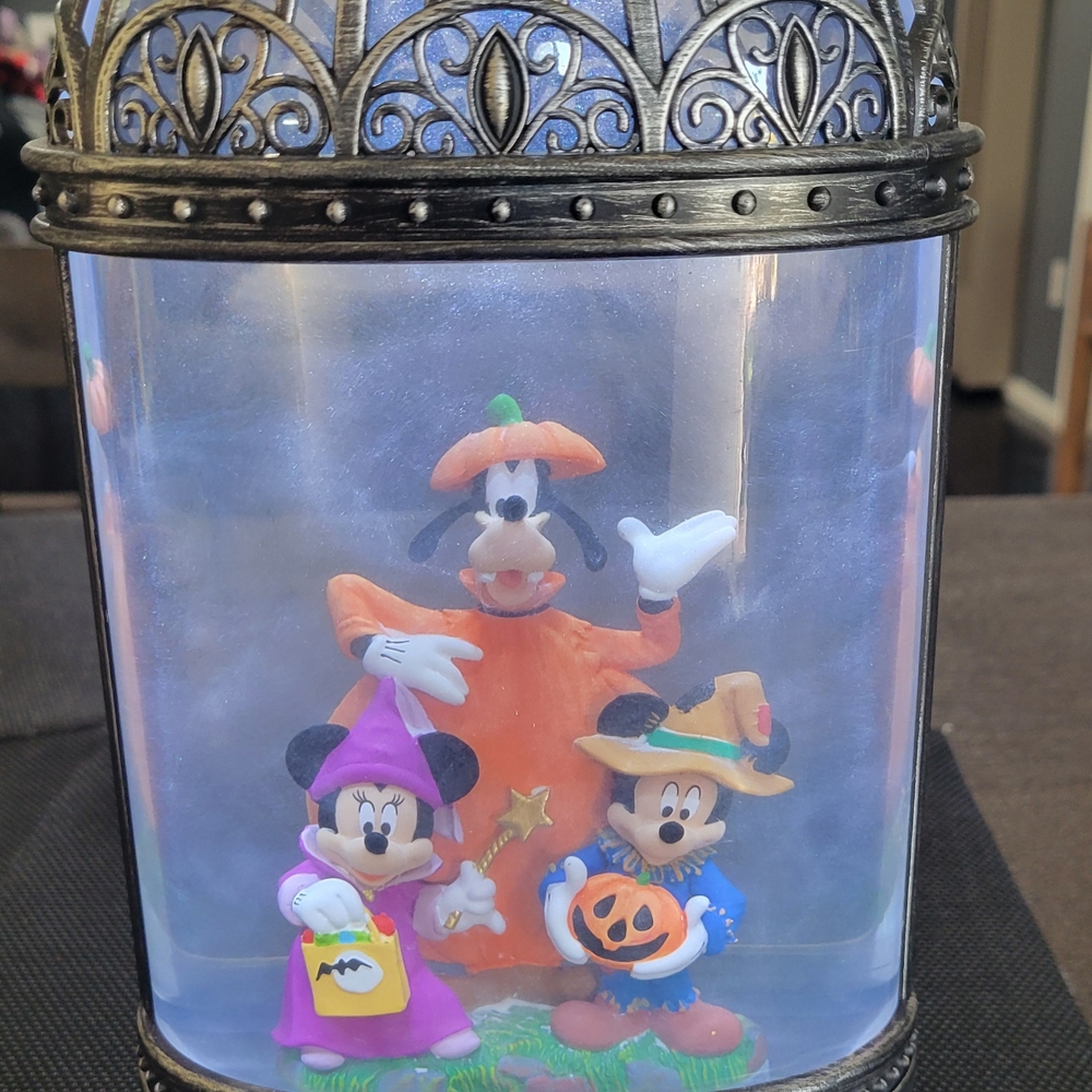 Disney Halloween Snow Globe with Mickey and Friends